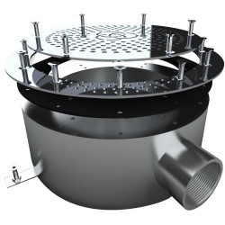 Донный слив под лайнер Aquaviva 2'', AISI 304 (200 мм) 